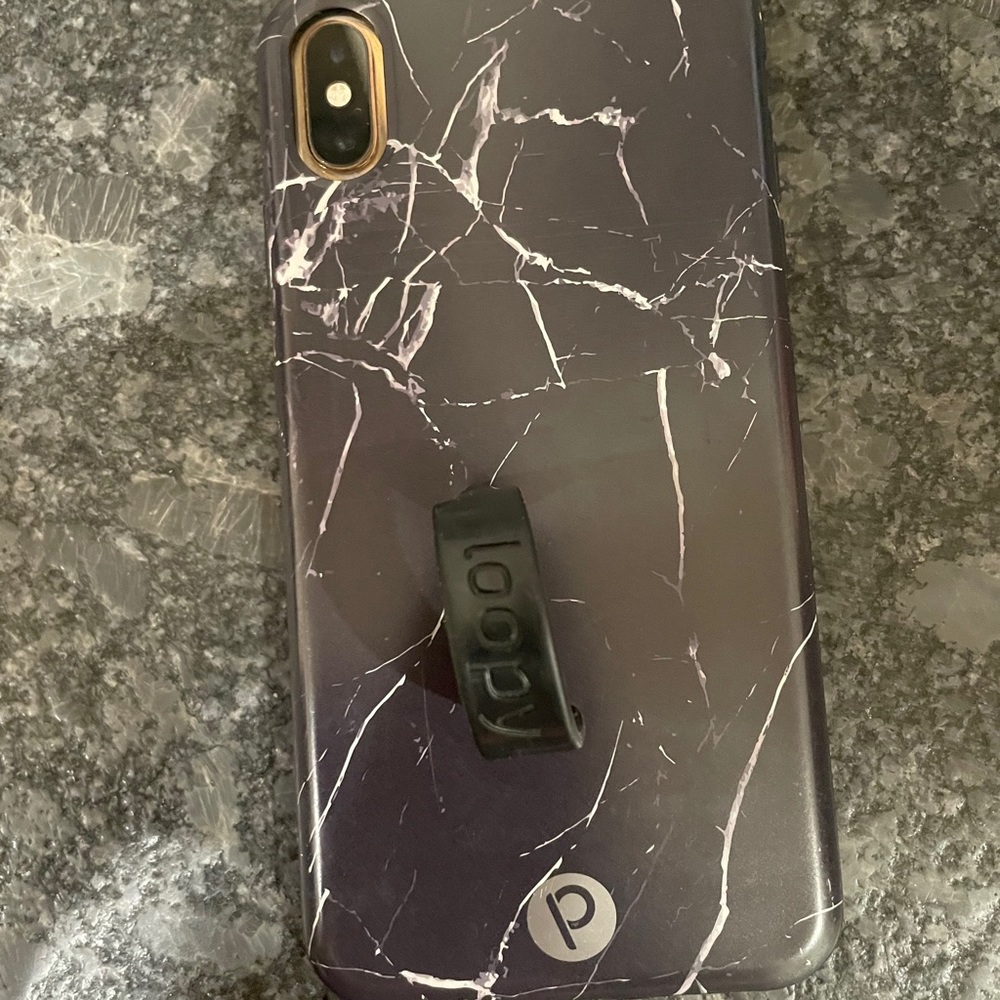 Loopy black marble iPhone XS Max
